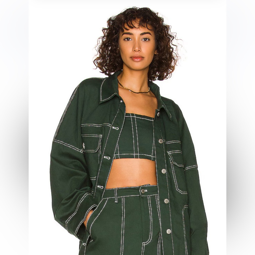 BY.DYLN Women's Green Jacket